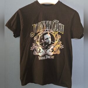 Black Johnny Cash Graphic Tee